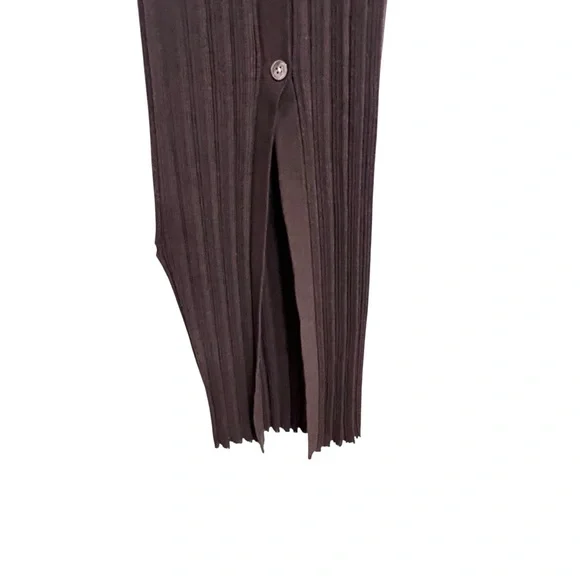 Revolve LSpace Undertow Dress Womens L Expresso Brown Stretch Ribbed Knit Maxi - Picture 7 of 11